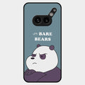 We Bare Bears Blue Glossy Metal Case Cover For Nothing Phone 2A Plus