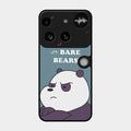 We Bare Bears Blue Glossy Metal Case Cover For Nothing Phone 3 5G