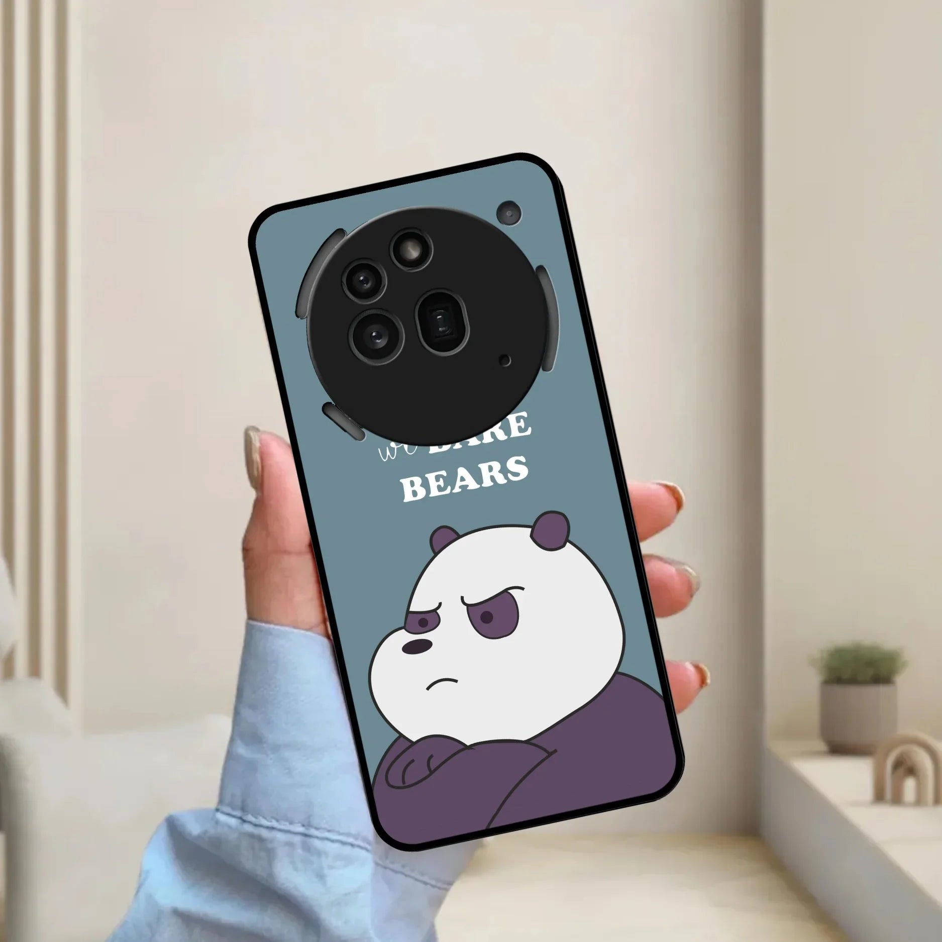 We Bare Bears Blue Glossy Metal Case Cover For Nothing - ShopOnCliQ