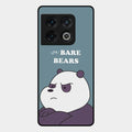 We Bare Bears Blue Glossy Metal Case Cover For Oneplus 10 Pro 5G