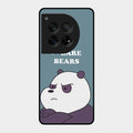 We Bare Bears Blue Glossy Metal Case Cover For Oneplus 12 5G