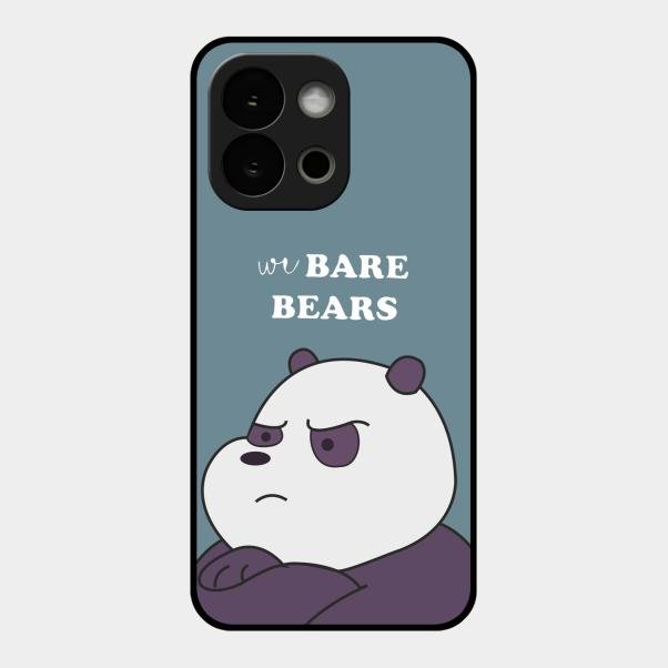 We Bare Bears Blue Glossy Metal Case Cover For Oneplus 13S 5G