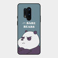 We Bare Bears Blue Glossy Metal Case Cover For Oneplus 8 Pro