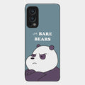 We Bare Bears Blue Glossy Metal Case Cover For Oneplus Nord 2 5G