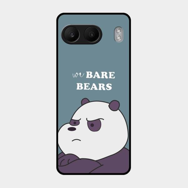 We Bare Bears Blue Glossy Metal Case Cover For Oneplus Nord 4 5G