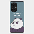 We Bare Bears Blue Glossy Metal Case Cover For Oneplus Nord Ce5 5G
