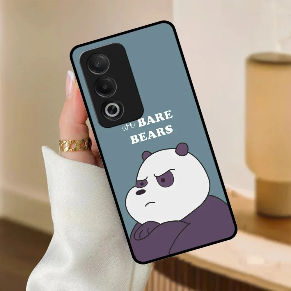 We Bare Bears Blue Glossy Metal Case Cover For Oppo - ShopOnCliQ