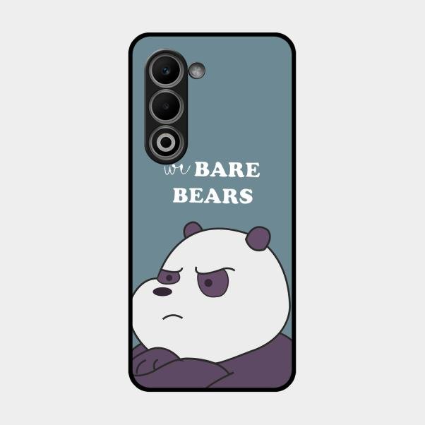 We Bare Bears Blue Glossy Metal Case Cover For Oppo A5 5G