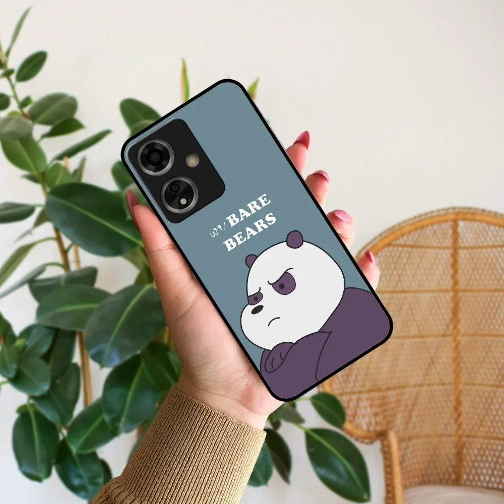 We Bare Bears Blue Glossy Metal Case Cover For Oppo - ShopOnCliQ