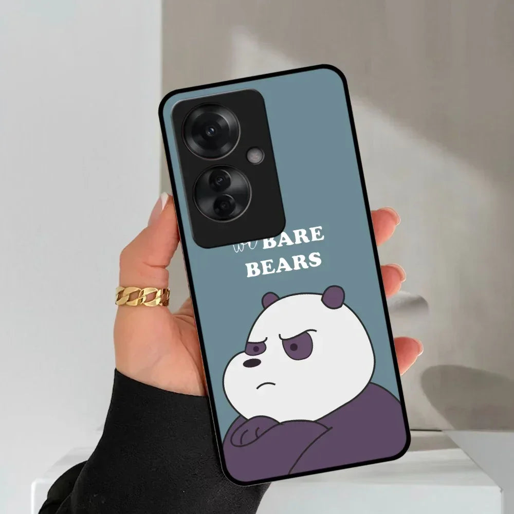 We Bare Bears Blue Glossy Metal Case Cover For Oppo - ShopOnCliQ