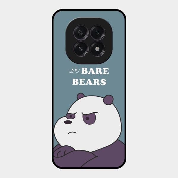 We Bare Bears Blue Glossy Metal Case Cover For Oppo F29 5G