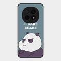 We Bare Bears Blue Glossy Metal Case Cover For Oppo F29 Pro 5G