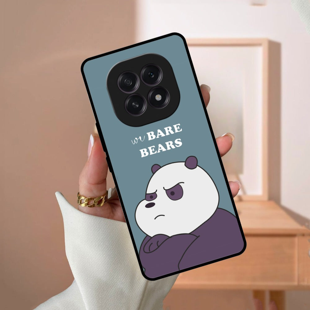 We Bare Bears Blue Glossy Metal Case Cover For Oppo