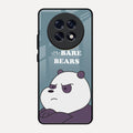 We Bare Bears Blue Glossy Metal Case Cover For Oppo F31 Pro Plus 5G