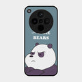 We Bare Bears Blue Glossy Metal Case Cover For Oppo Find X8 5G