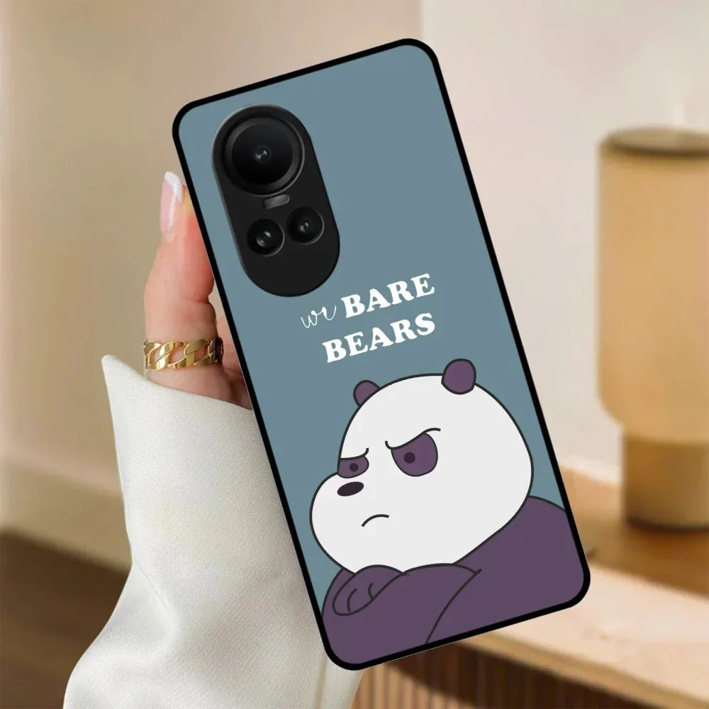 We Bare Bears Blue Glossy Metal Case Cover For Oppo - ShopOnCliQ