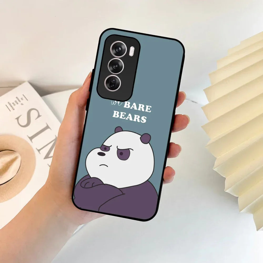 We Bare Bears Blue Glossy Metal Case Cover For Oppo - ShopOnCliQ