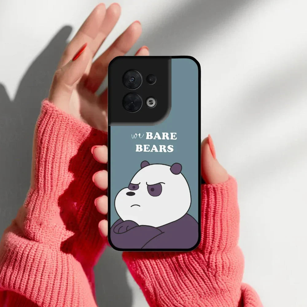 We Bare Bears Blue Glossy Metal Case Cover For Oppo - ShopOnCliQ