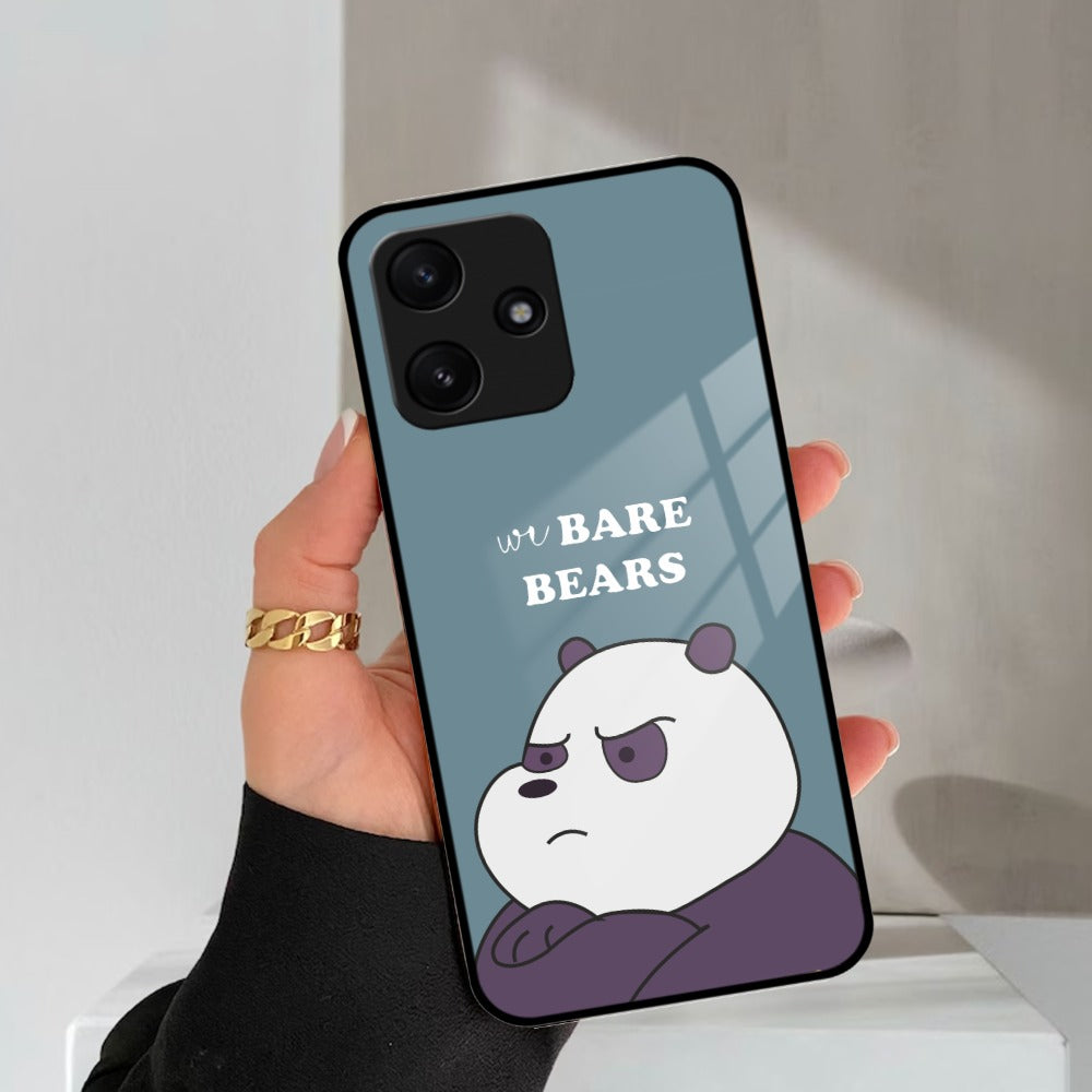 We Bare Bears Blue Glossy Metal Case Cover For Poco ShopOnCliQ