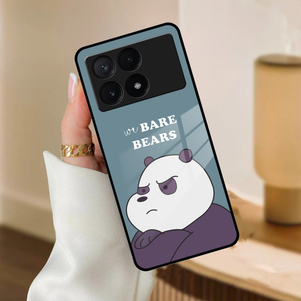 We Bare Bears Blue Glossy Metal Case Cover For Poco ShopOnCliQ