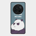 We Bare Bears Blue Glossy Metal Case Cover For Realme 12 Pro Plus 5G
