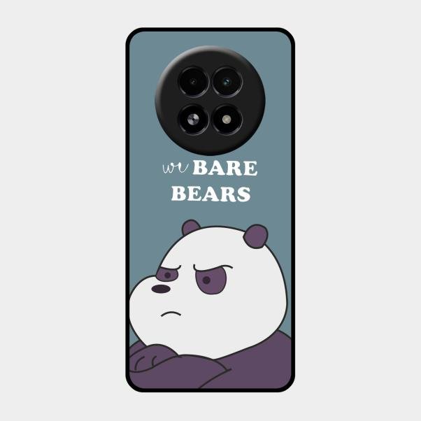 We Bare Bears Blue Glossy Metal Case Cover For Realme 13 5G