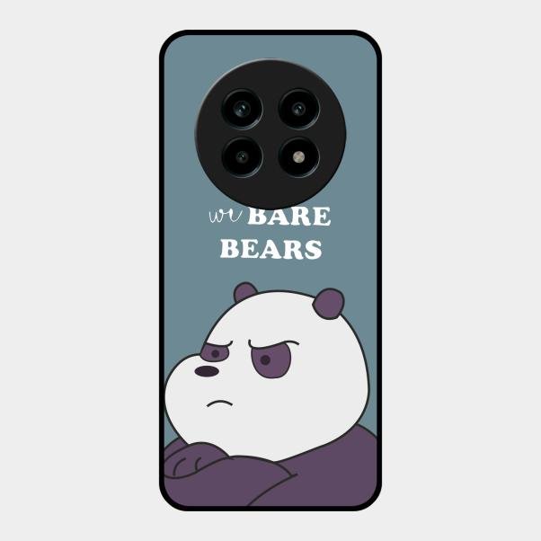 We Bare Bears Blue Glossy Metal Case Cover For Realme 13 Pro 5G