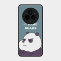 We Bare Bears Blue Glossy Metal Case Cover For Realme 14 Pro Plus 5G