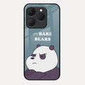 We Bare Bears Blue Glossy Metal Case Cover For Realme 15T 5G