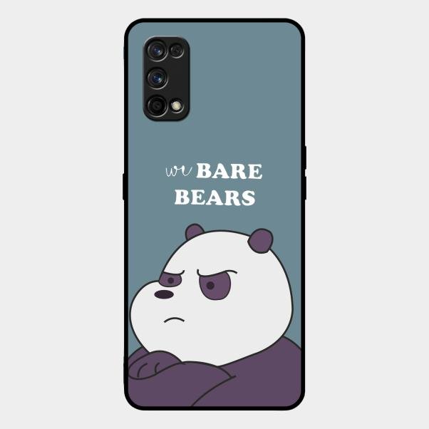 We Bare Bears Blue Glossy Metal Case Cover For Realme 7 Pro