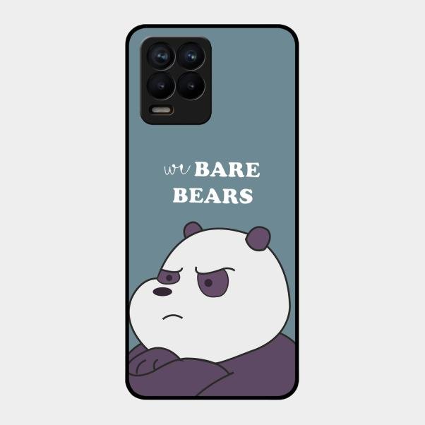 We Bare Bears Blue Glossy Metal Case Cover For Realme 8 Pro