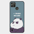 We Bare Bears Blue Glossy Metal Case Cover For Realme C25Y