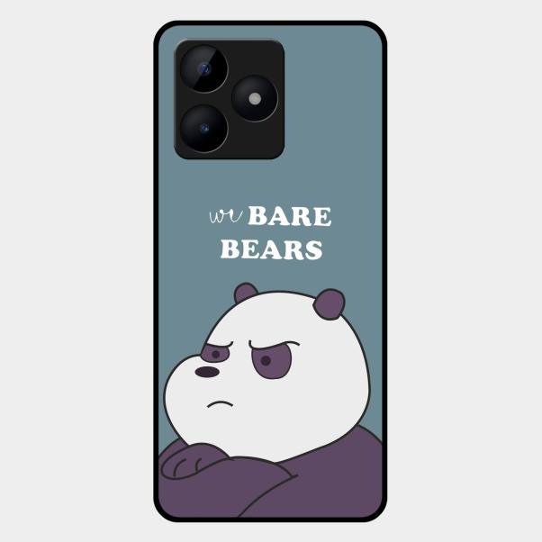 We Bare Bears Blue Glossy Metal Case Cover For Realme C53