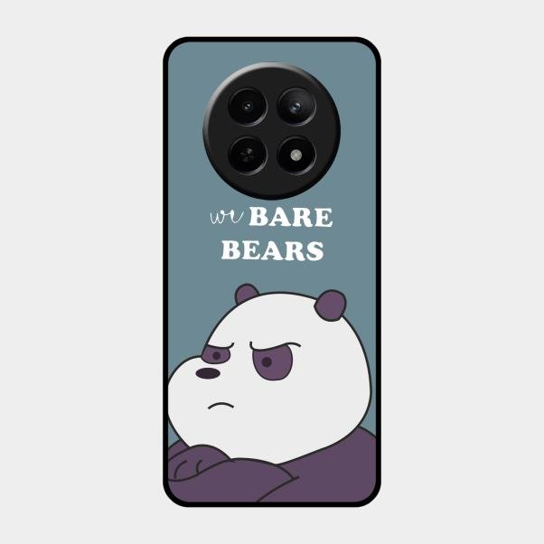 We Bare Bears Blue Glossy Metal Case Cover For Realme C65 5G