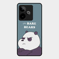 We Bare Bears Blue Glossy Metal Case Cover For Realme Gt 7T 5G