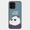 We Bare Bears Blue Glossy Metal Case Cover For Redmi 12 5G