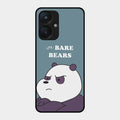 We Bare Bears Blue Glossy Metal Case Cover For Redmi 13C 5G