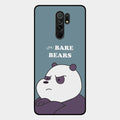 We Bare Bears Blue Glossy Metal Case Cover For Redmi 9 Prime