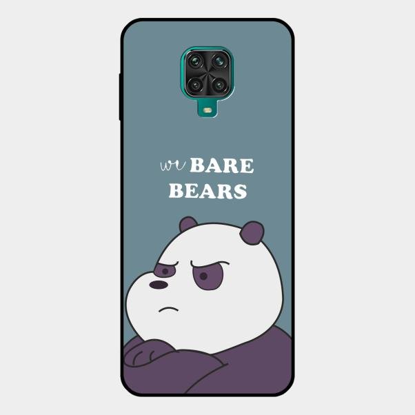 We Bare Bears Blue Glossy Metal Case Cover For Redmi Note 10 Lite
