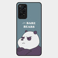 We Bare Bears Blue Glossy Metal Case Cover For Redmi Note 11 Pro 5G