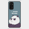 We Bare Bears Blue Glossy Metal Case Cover For Redmi Note 11