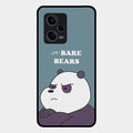 We Bare Bears Blue Glossy Metal Case Cover For Redmi Note 12 Pro 5G