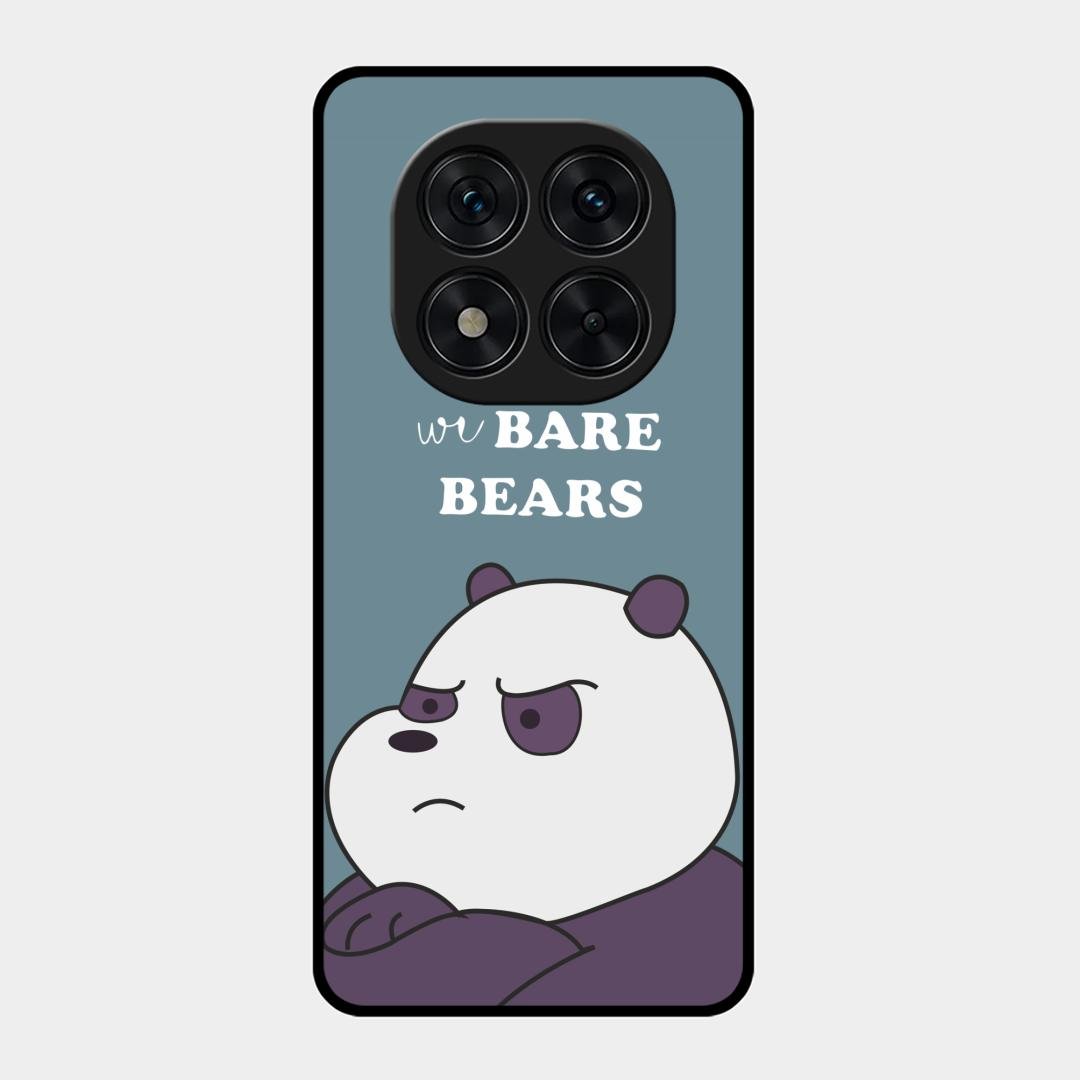 We Bare Bears Blue Glossy Metal Case Cover For Redmi Note 15 Pro Plus 5G