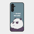 We Bare Bears Blue Glossy Metal Case Cover For Samsung Galaxy A16 5G