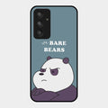 We Bare Bears Blue Glossy Metal Case Cover For Samsung Galaxy A54 5G