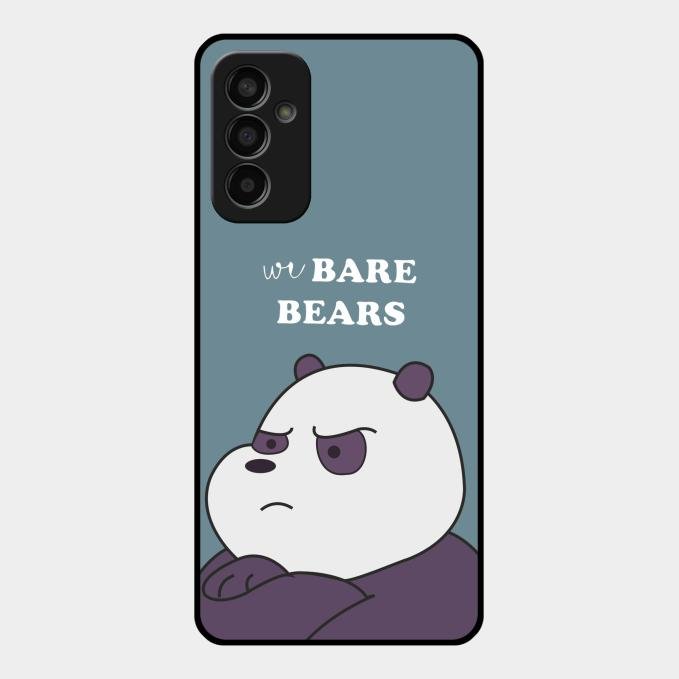 We Bare Bears Blue Glossy Metal Case Cover For Samsung Galaxy F13
