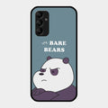 We Bare Bears Blue Glossy Metal Case Cover For Samsung Galaxy M14 5G