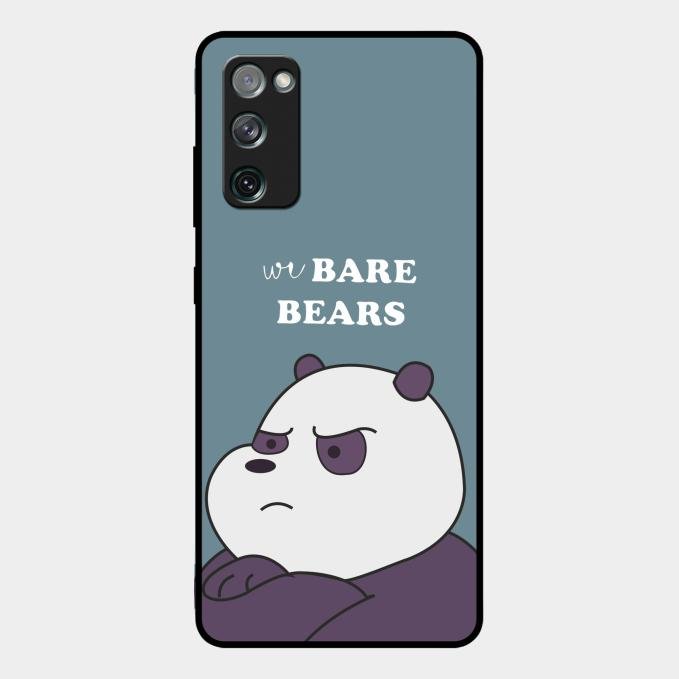 We Bare Bears Blue Glossy Metal Case Cover For Samsung Galaxy S20 Fe 5G