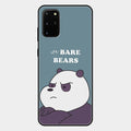 We Bare Bears Blue Glossy Metal Case Cover For Samsung Galaxy S20 Plus