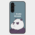 We Bare Bears Blue Glossy Metal Case Cover For Samsung Galaxy S23 Fe 5G